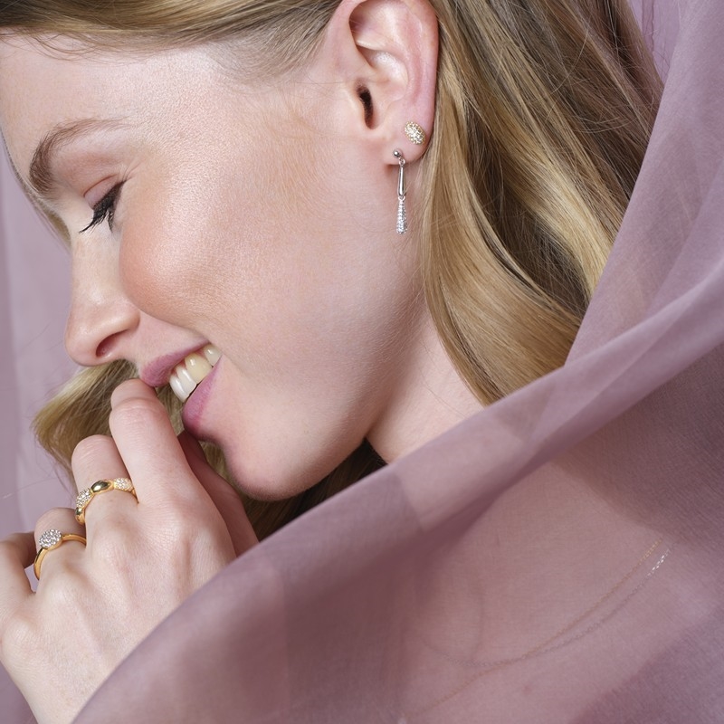 Joanli Nor REBECCANOR ring i forgyldt sterlingsølv m. zirkonia 